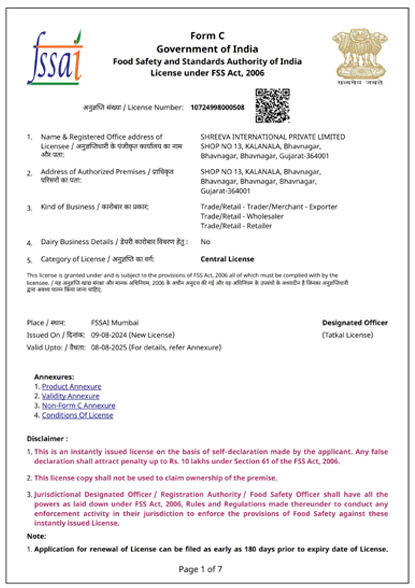 Food Licenses